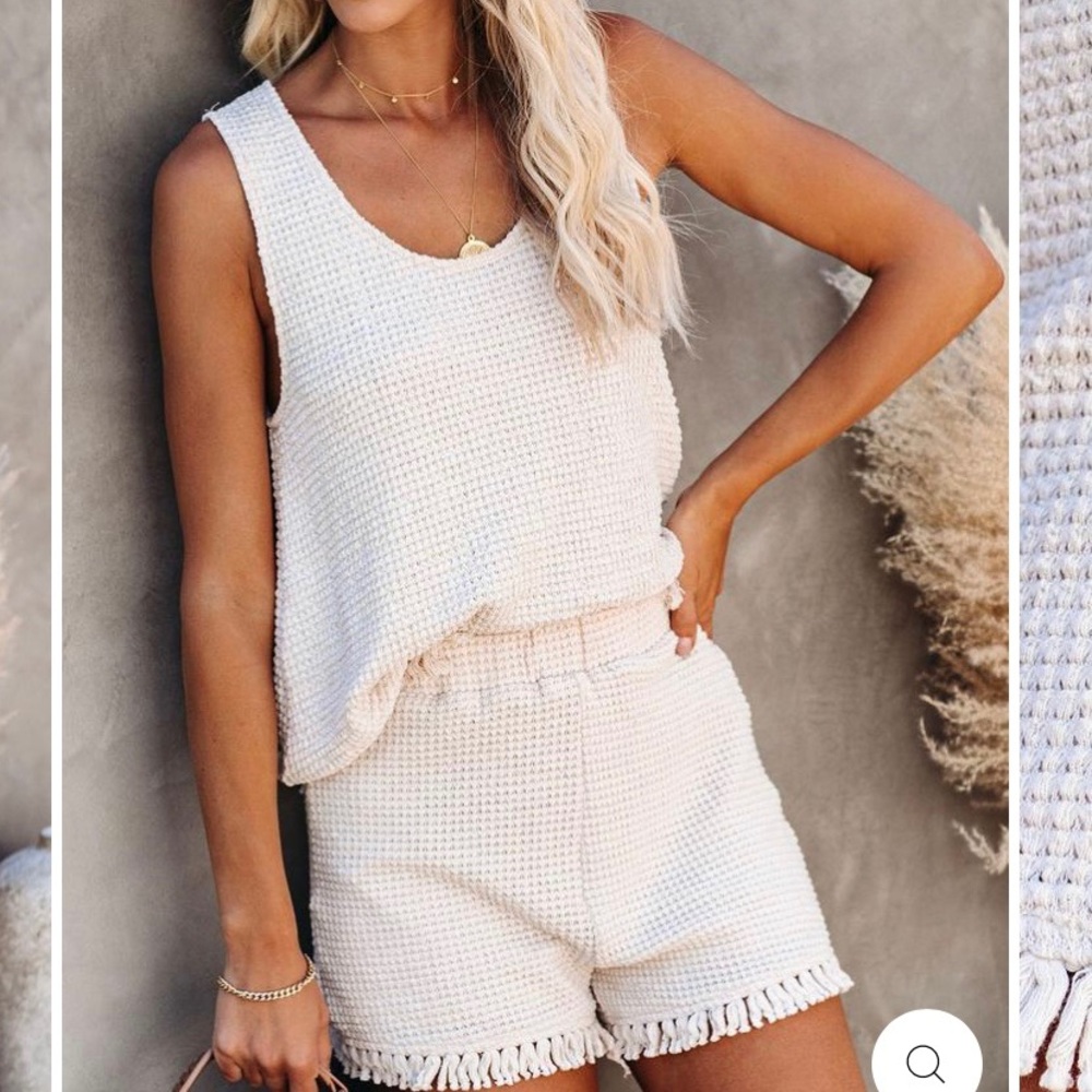 Tassel short matching set
